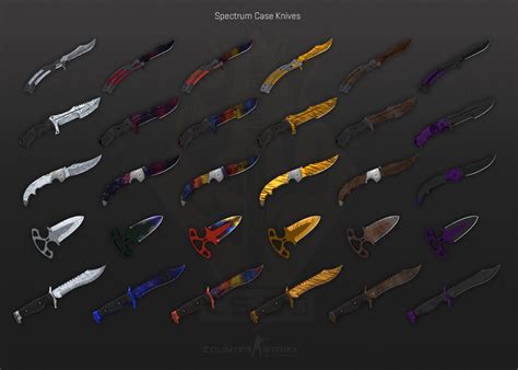 Spectrum and Spectrum 2 Cases. . Spectrum 2 case knives